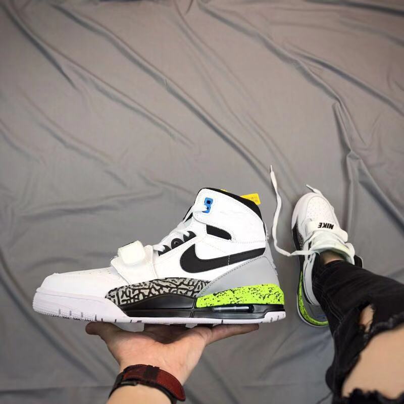 Jordan Air Jordan Legacy 312 High-Top Sneakers White Black Volt