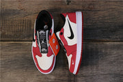 Nike Air Jordan 1 Low Red White Black Sneakers