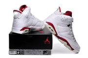 Air Jordan 6 Retro High Sneakers White and Red