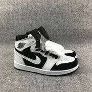 Air Jordan 1 High Black and White Sneakers 554724-113