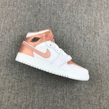 Jordan 1 Mid Rose Gold Silk Women's Sneakers 555112-190