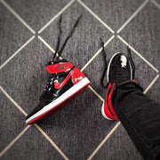 Jordan 1 High Black Red Mirror-Effect Sneakers