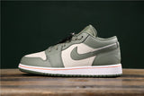 Nike Dunk Low Sneakers in Sage Green and White