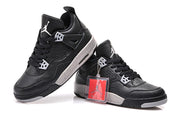 Air Jordan 4 Oreo Black and Grey Basketball Shoes 314254-003