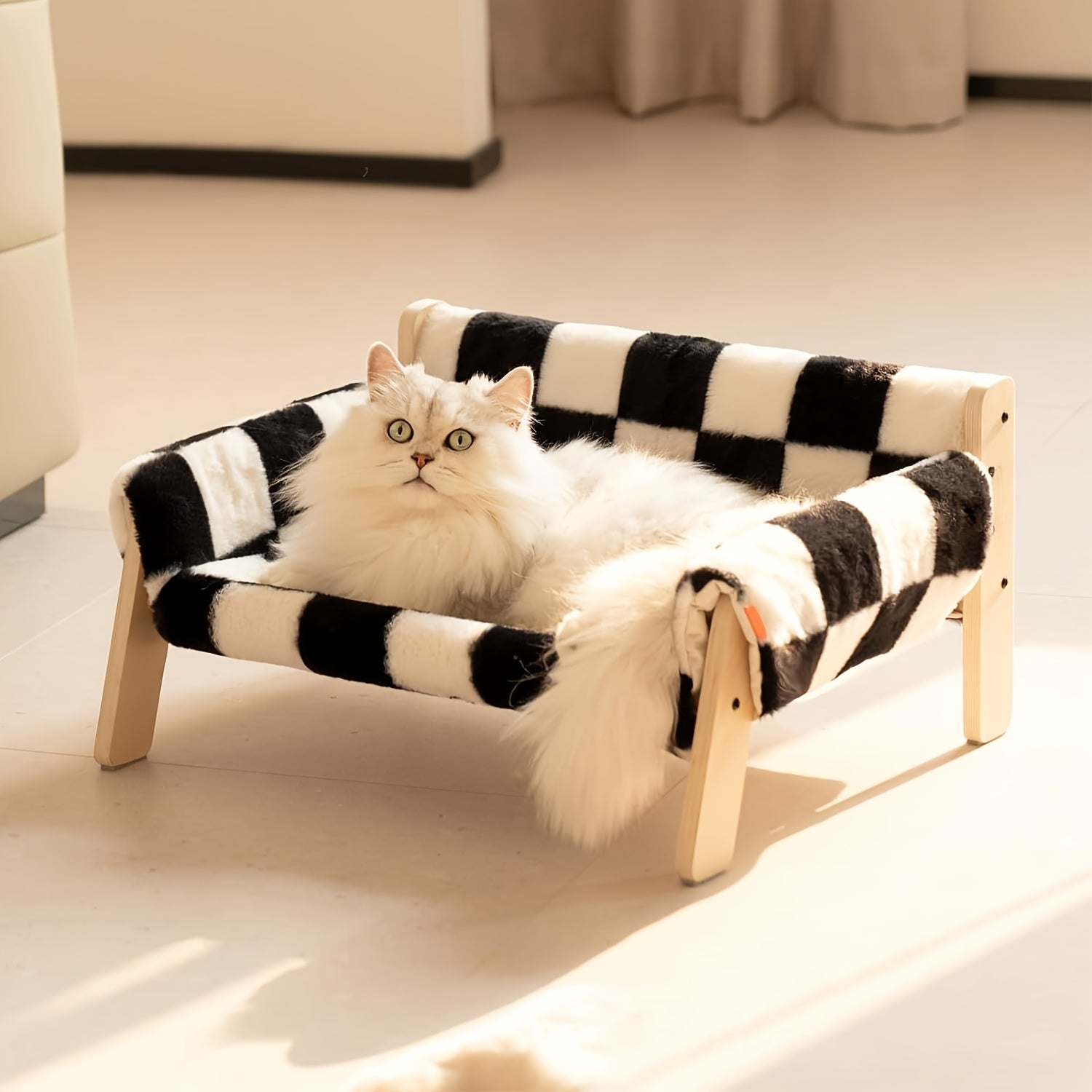 Polyester Cat Bed Multifunctional Cat Bed and Climbing Frame | Detachable Pet Sofa Bed in Mixed Colors, Polyester Fiber, Cat Furniture Bed