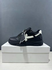 Off-White Out Of Office Low-Top Sneakers Black White OMAI89C99LEA0191001