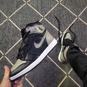 Air Jordan 1 High Shadow Black and Grey Sneakers