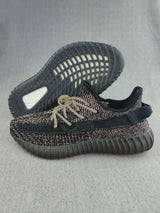 Yeezy 350 V2 Knit Sneakers in Black and Cream
