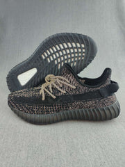 Yeezy 350 V2 Knit Sneakers in Black and Cream