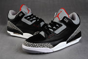 Jordan Air Jordan 3 Black Grey Red High-Top Sneakers