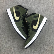Air Jordan 1 Mid Sneakers Olive Green BQ6472-030