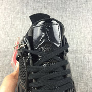 Jordan Air Jordan 4 Black Glossy Sneakers