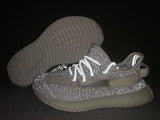 Yeezy 350 V2 Kids Sneakers in White and Gray