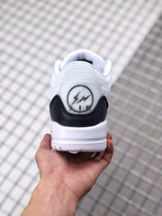 Fragment x Air Jordan 3 White Black Sneakers