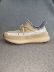 Yeezy Boost 350 V2 Reflective Knit Sneakers in Beige