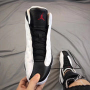 Air Jordan 13 He Got Game Sneakers Black White Red