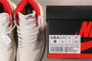 Air Jordan 1 Retro High OG White and Red Sneakers