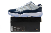 Jordan Air Jordan 11 Retro Low Sneakers, White and Navy