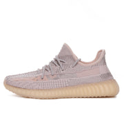 Yeezy 350 V2 Knit Sneakers in Light Gray and Tan