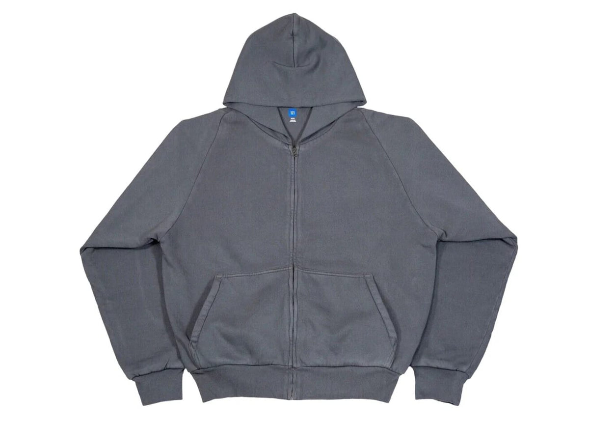 Yeezy X Gap Zip Up Exclusive Hoodie Dark Grey