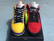 Jordan 5 30th Anniversary Sneakers, Yellow/Purple & Red