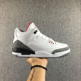 Air Jordan 3 White Cement High-Top Sneakers