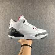 Air Jordan 3 White Cement High-Top Sneakers