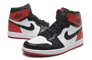 Jordan 1 High Sneakers in Black, White and Red