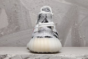 Yeezy 350 V2 Black and White Knit Sneakers