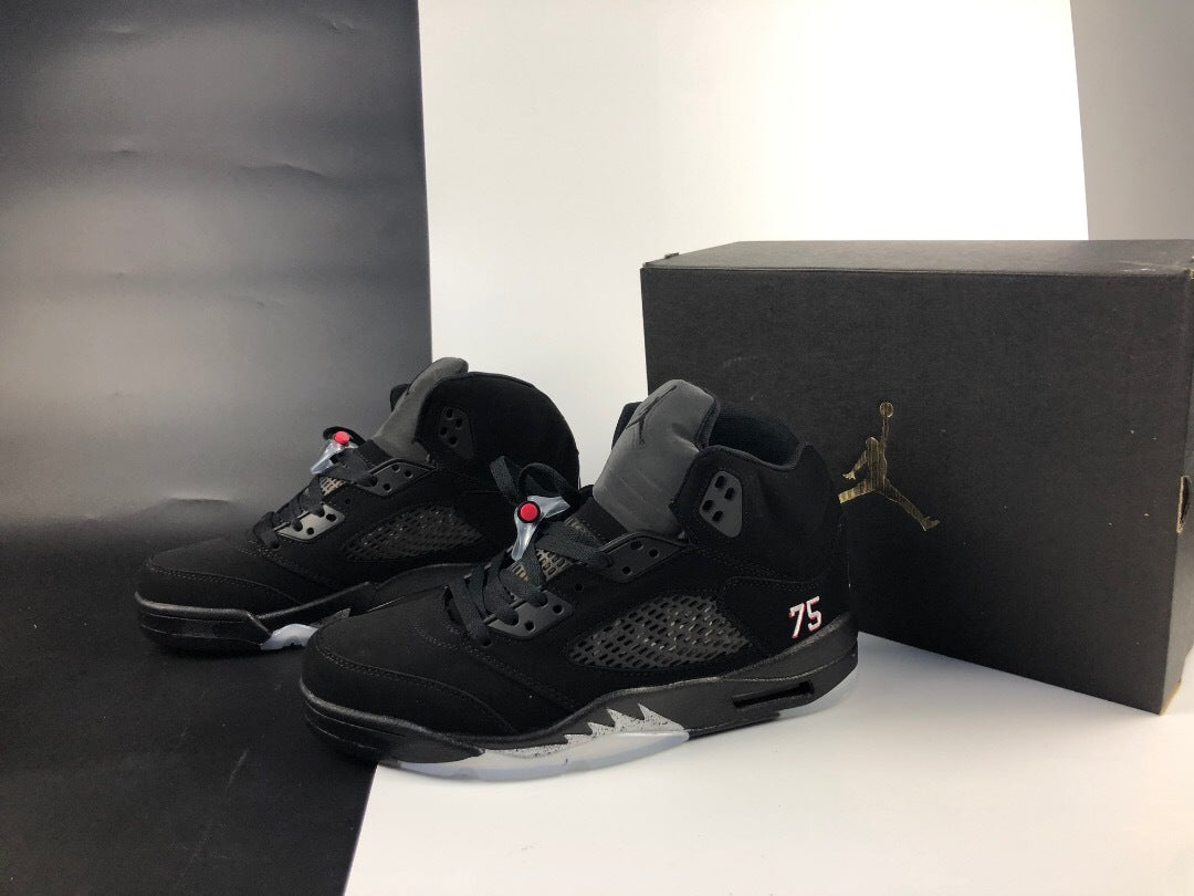 Jordan 5 Retro Black Paris High-Top Sneakers