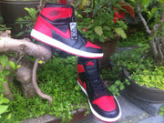 Jordan 1 High Black Red Men's Basketball Shoes 555088-123