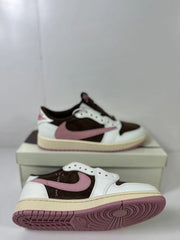 Jordan 1 Low Travis Scott Brown White Pink DZ4137-206