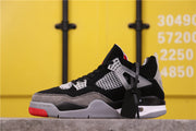 Air Jordan 4 Black Grey Red Sneakers AQ9129-412