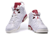 Air Jordan 6 Retro High Sneakers White and Red