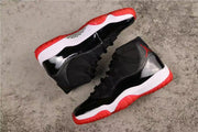 Air Jordan 11 Retro Bred Black and Red High-Top Sneakers