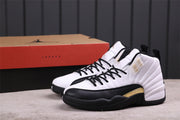 Jordan Air Jordan 12 Reverse Flu Game Sneakers White Black Gold