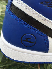 Jordan 1 High Sneakers in Black, White and Royal Blue