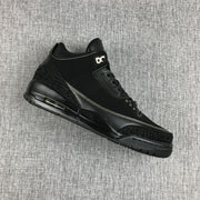Air Jordan 3 BHM Black and Metallic Gold High-Top Sneakers