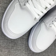 Air Jordan 1 Mid White Sneakers with Translucent Outsole