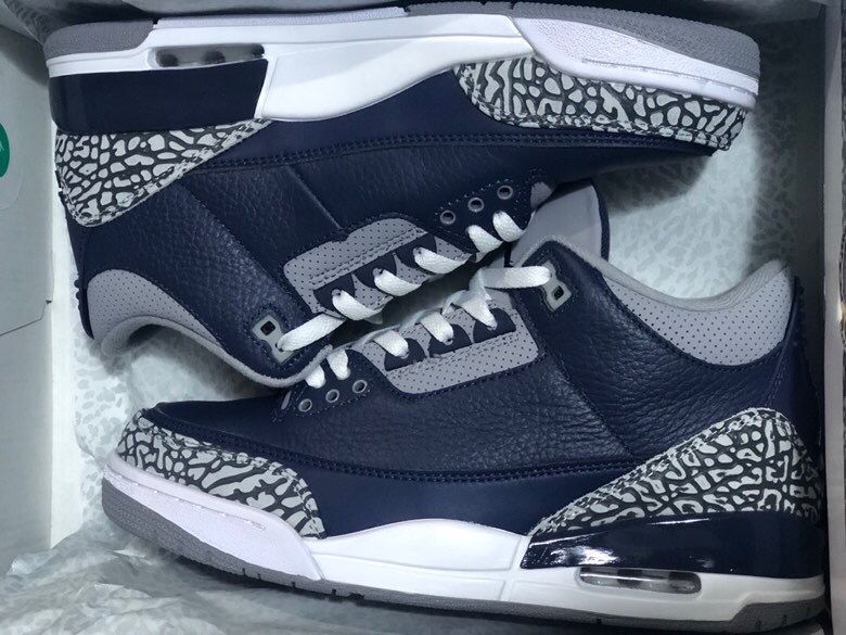Jordan 3 Midnight Blue Men's Sneakers