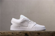 Nike Air Jordan 1 Low White Sneakers 553560-101