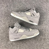 Jordan 4 KAWS Sample High-Top Sneakers in Grey