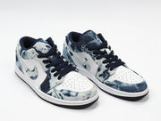 Nike Dunk Low Washed Denim Sneakers Blue CZ8455-100