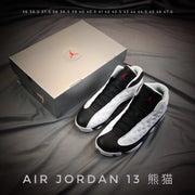 Air Jordan 13 He Got Game Sneakers Black White Red
