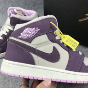 Air Jordan 1 Retro High OG White Purple Sneakers