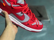 Nike Dunk Low LTHR / OW Red Gray Sneakers CT0856-600