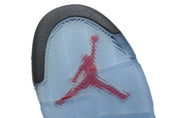 Jordan Air Jordan 5 Retro Black and Silver High-Top Sneakers