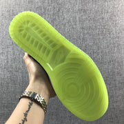 Jordan 1 High Strap Black and Fluorescent Green Sneaker 364770-007