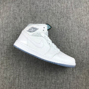 Air Jordan 1 Mid Unite Totale White Sneakers CI9100-100