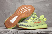 Adidas Yeezy Boost 350 V2 Sneaker in Lime Green and Brown